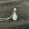 Aquamarine Bottle Shape Silver Pendant (Chain Not Included)
